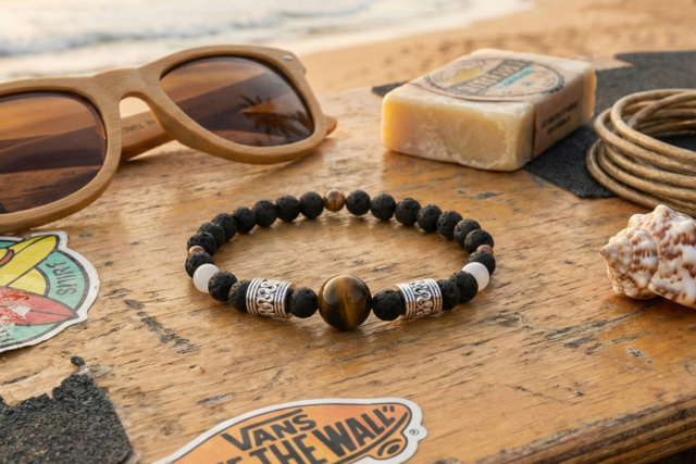 Tiger Eye Bracelet - 4 - Lithotherapy / Chakra Bracelets - 10doigts.com - Lithothérapie / Bracelets chakras - 10doigts.fr