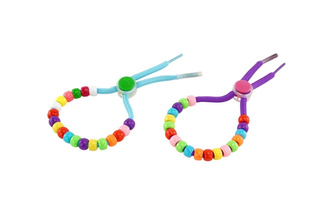 Creative Kit for 12 Bracelets: Laces, Clasps, and Beads for Kids - 6 - Jewelry Kits - 10doigts.com - Kits Bijoux - 10doigts.fr