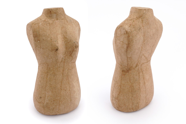 Paper Mâché Bust - 3 - Cardboard Decorations - 10doigts.com - Décors en carton - 10doigts.fr