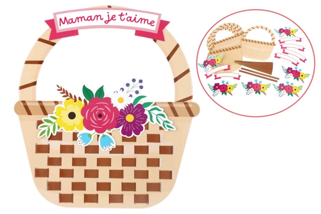Flower Weaving Basket Kit - 6 Baskets - 6 - Parent's Day Kits - 10doigts.com - Kits fête des parents - 10doigts.fr