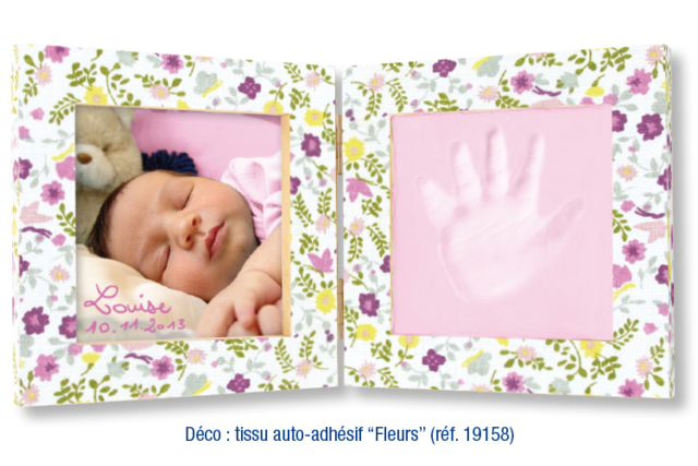 Double Baby Footprint Frame + Photo - 10 - Imprints - Molding and Casting - 10doigts.com - Empreinte - Modelage et moulage - 10doigts.fr