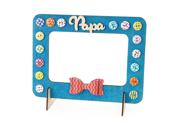 marco de madera simple papa - Cadres photos en bois - 10doigts.fr