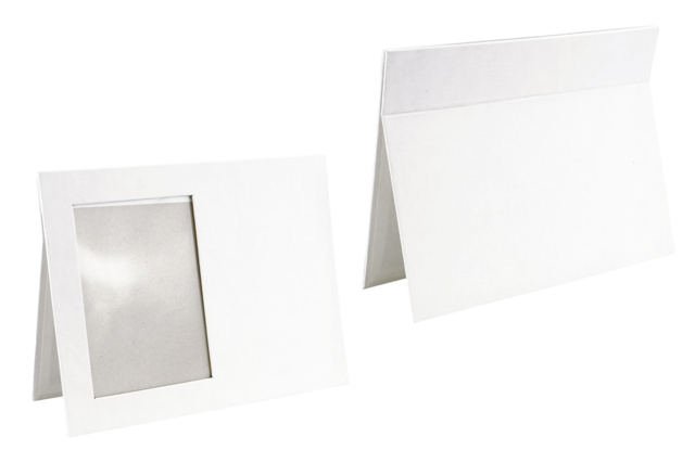 White Cardboard Photo Frame for Display - 1 - Cardboard Frames - 10doigts.com - Cadres en carton - 10doigts.fr
