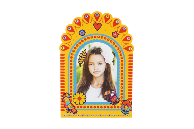 Fiesta Frames Kit + Accessories - 4 Frames - 6 - Creative Sticker Kits - 10doigts.com - Kits créatifs avec gommettes : le plein d’idées pour les petits artistes - 10doigts.fr
