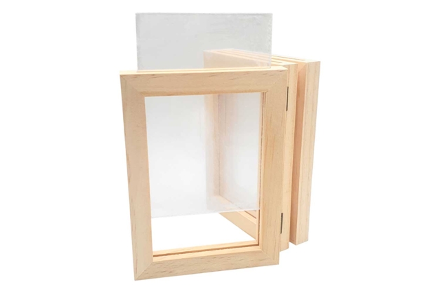 Double-Sided Wooden Triptych Frame - 4 - Wooden Photo Frames - 10doigts.com - Cadres photos en bois - 10doigts.fr