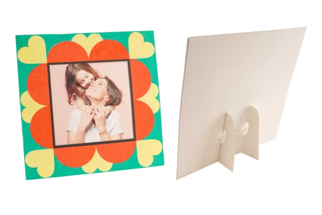 Square Sanding Frames - 4 Pieces - 4 - Decorative Photo Frames - 10doigts.com - Cadres et clips photos : des supports uniques pour afficher vos souvenirs - 10doigts.fr
