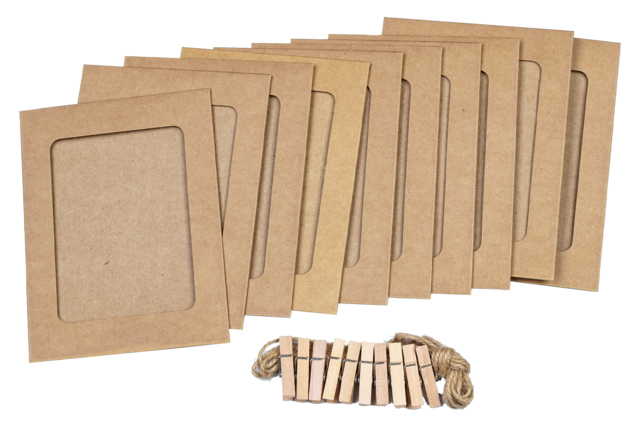 Thick Card Frames - 10 pcs - 4 - Cardboard Frames - 10doigts.com - Cadres en carton - 10doigts.fr