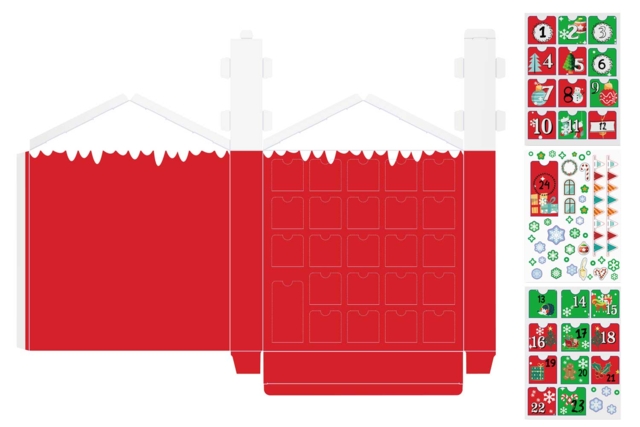 Advent Calendar in Sturdy Card + Stickers - 2 - Advent Calendars - 10doigts.com - Calendriers de l'Avent - 10doigts.fr
