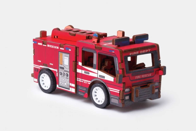 maqueta 3D camión de bomberos - Maquettes en bois - 10doigts.fr