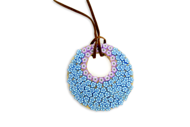 cañas millefiori - Colliers et chaines - 10doigts.fr