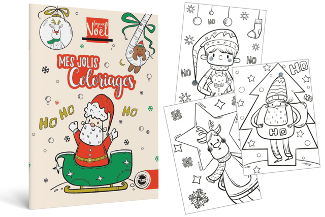 Christmas Coloring Book - 2 - Coloring Books and Drawings - 10doigts.com - Livres de coloriage et dessins : pour apprendre et s'évader - 10doigts.fr