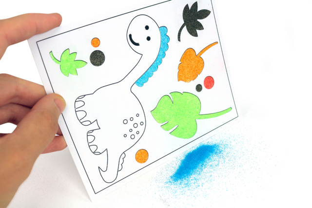Sanding Cards, Animal Theme - 6 Cards - 7 - Colored Sand - 10doigts.com - Sable coloré : tout le matériel pour créer des tableaux en sable - 10doigts.fr