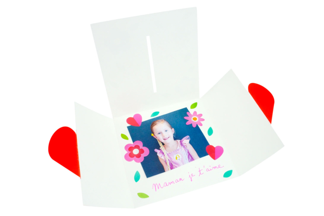 tarjeta corazón para mamá - Cartes de Fête des Mères : modèles et kits créatifs à fabriquer - 10doigts.fr