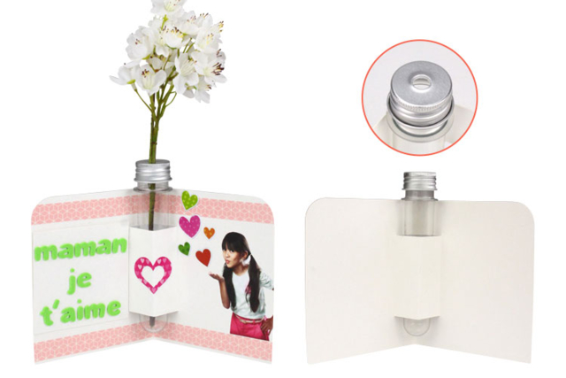 tarjeta Día de la Madre soliflore - Kits carteries - 10doigts.fr