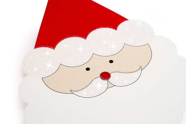 Sparkling Santa Claus Card Kit - 6 Cards - 4 - Christmas Creative Kits for Children - 10doigts.com - Kits créatifs de Noël pour les enfants - 10doigts.fr