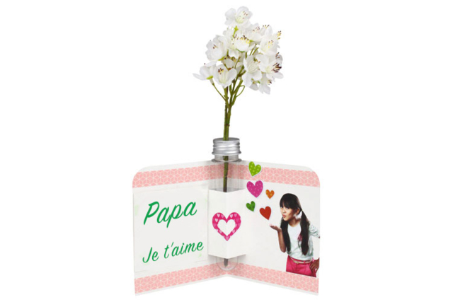 tarjeta soliflore papá - Kits carteries - 10doigts.fr