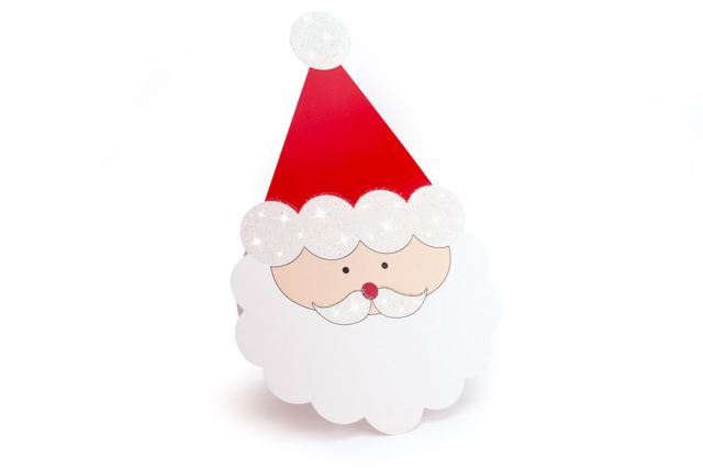 Sparkling Santa Claus Card Kit - 6 Cards - 7 - Christmas Creative Kits for Children - 10doigts.com - Kits créatifs de Noël pour les enfants - 10doigts.fr