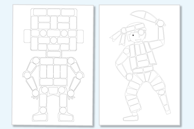 Cartas para decorar con copos de maíz - Activités manuelles avec des flocons de maïs : une matière naturelle et ludique - 10doigts.fr