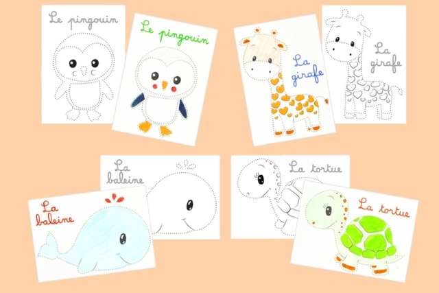 Punchable Animal Cards - 10 Cards - 3 - Scratch and Punch Cards - 10doigts.com - Cartes à gratter et à poinçonner : révélez votre créativité en relief - 10doigts.fr