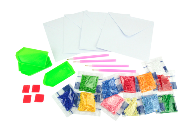 Christmas Diamond Painting Card Kit - 4 Cards - 2 - Greeting Cards - 10doigts.com - Cartes de voeux - 10doigts.fr