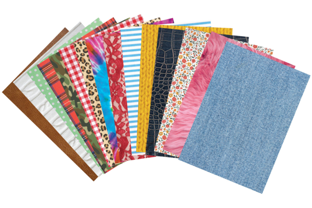 Textile Pattern Paper, A4 Size - 30 Sheets - 1 - A4 Papers - 10doigts.com - Papiers Format A4 - 10doigts.fr
