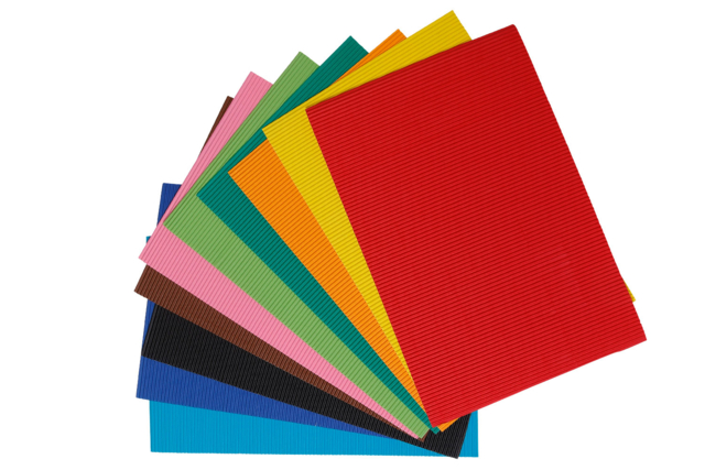 Corrugated Cardboard 20 x 30 cm - 10 Sheets - 1 - Corrugated cardboard - 10doigts.com - Carton ondulé - 10doigts.fr
