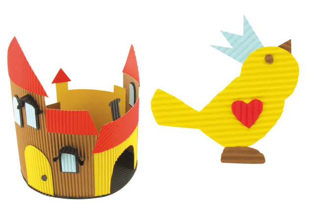 Corrugated Cardboard 20 x 30 cm - 10 Sheets - 2 - Corrugated cardboard - 10doigts.com - Carton ondulé - 10doigts.fr