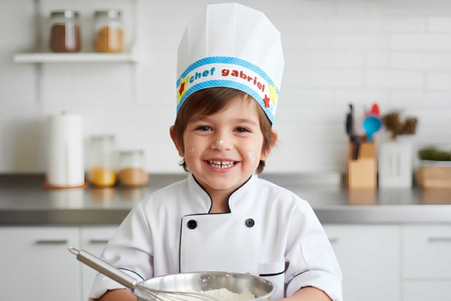 chef gabriel con gorro - Objets pour la cuisine à personnaliser pour votre décoration - 10doigts.fr