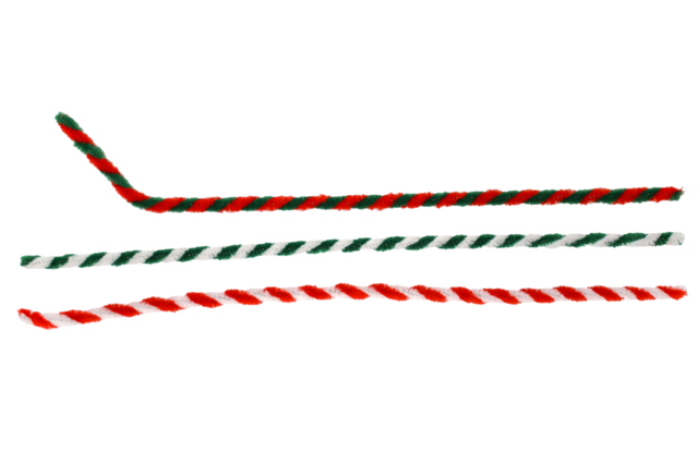 limpiapipas bicolores Navidad - Chenilles, cure-pipe - 10doigts.fr