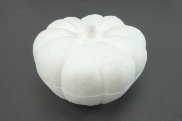 12.5 cm Styrofoam Pumpkin - 1 - Halloween Decoration Stands - 10doigts.com - Supports d'Halloween à décorer - 10doigts.fr