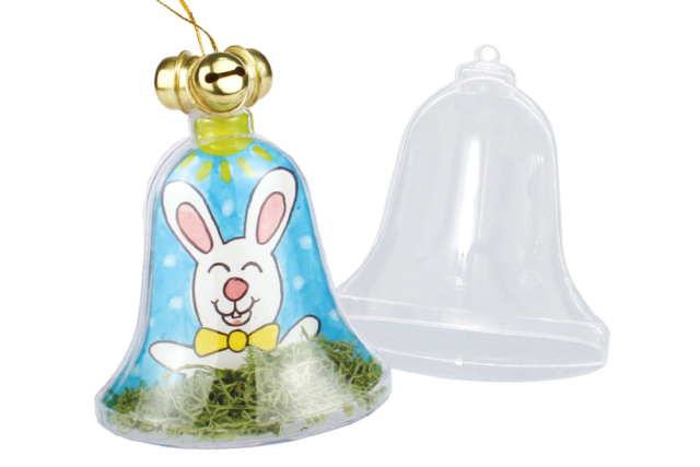 Transparent Plastic Bell - 4 - Fillable Shapes - Plastic - 10doigts.com - Formes à garnir - Plastique - 10doigts.fr