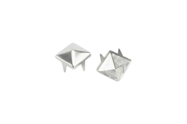 Clavos a grifar, forma pirámide plata - Clous et rivets - 10doigts.fr