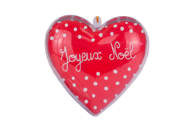 corazón navidad - Formes à garnir - Plastique - 10doigts.fr