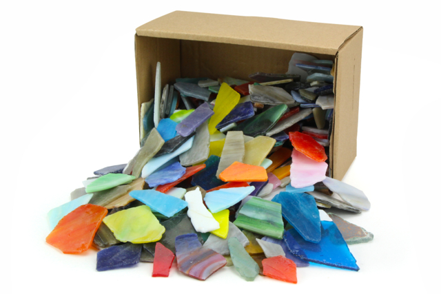 Cajón de 550 mosaicos de vidrio pulido,  - Mosaïques en verre - 10doigts.fr