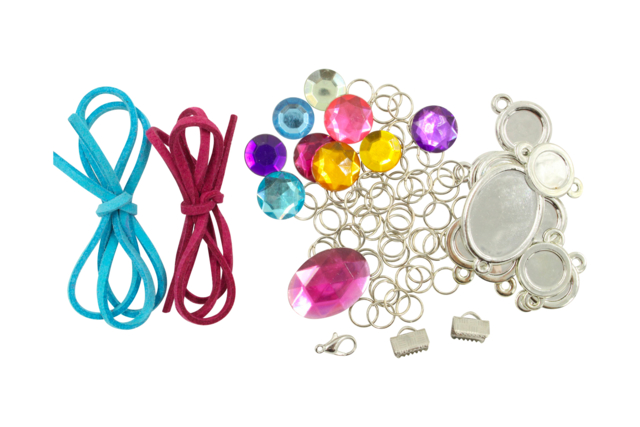 Princess 'Gemstones' Necklace Kit - 5 - Jewelry Kits - 10doigts.com - Kits Bijoux - 10doigts.fr