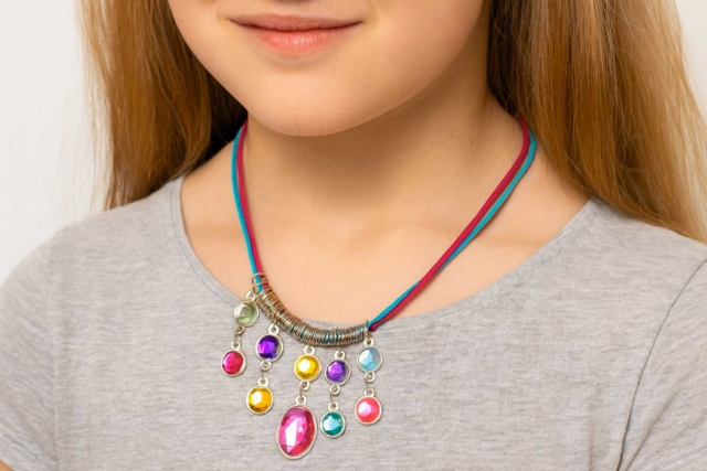 Princess 'Gemstones' Necklace Kit - 3 - Jewelry Kits - 10doigts.com - Kits Bijoux - 10doigts.fr