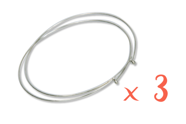 Collar de cuello plateado - Pack de 3 - Colliers et chaines - 10doigts.fr