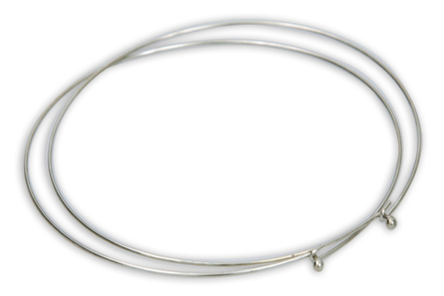 Collar de cuero plateado - Colliers et chaines - 10doigts.fr