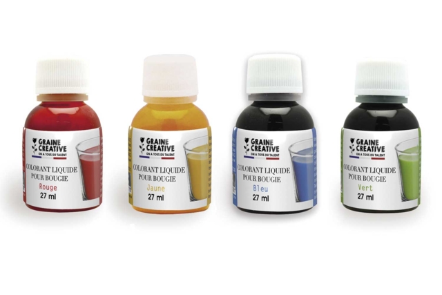 Colorantes líquidos para velas - 27 ml - Parfums et Colorants Bougies - 10doigts.fr