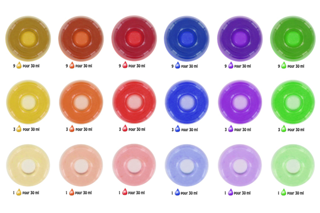 Colorantes para resina (inclusión y glaseado) - Résine - Modelage et moulage - 10doigts.fr