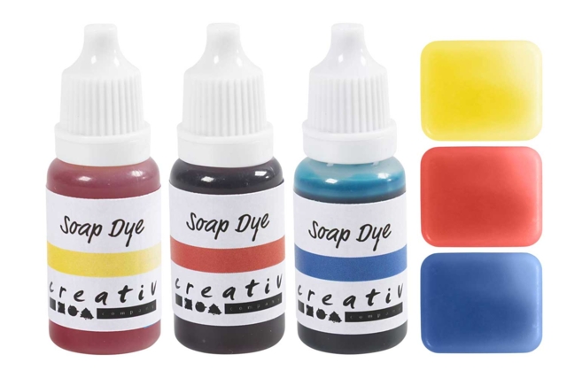 Soap dyes - 3 primary colors - Colorants et senteurs - 10doigts.fr