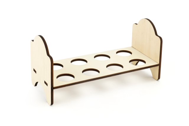 Wooden Stand for 8 Eggs - 4 - Easter Decor Supports - 10doigts.com - Supports de Pâques à décorer - 10doigts.fr