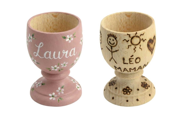huevera de madera a decorar - Objets bois pour la cuisine - 10doigts.fr