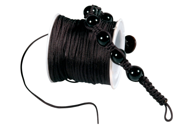 Black polyester rat tail cord - 1 - Rat Tail Cord - 10doigts.com - Cordons queue de rat - 10doigts.fr