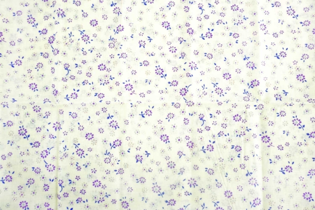 tela de flores violetas - Coupons de tissus - 10doigts.fr