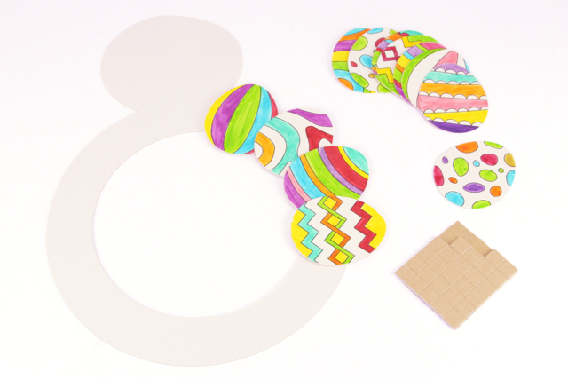 Easter Card Wreath - 4 - Easter Craft Kits - 10doigts.com - Kits créatifs Pâques - 10doigts.fr