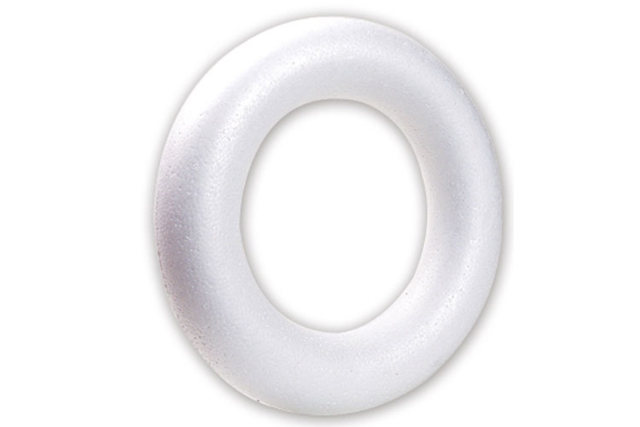 22 cm Styrofoam Wreath - 1 - Decorative Shapes - Styrofoam - 10doigts.com - Formes à décorer - Polystyrène - 10doigts.fr