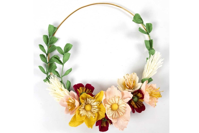 Golden Metal Circle Ø 25 cm - 3 - Macrame Supports - 10doigts.com - Supports pour macramé - 10doigts.fr