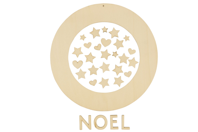 Wooden Christmas Wreath + Accessories - 6 - Christmas Wreaths - 10doigts.com - Couronnes de Noël - 10doigts.fr