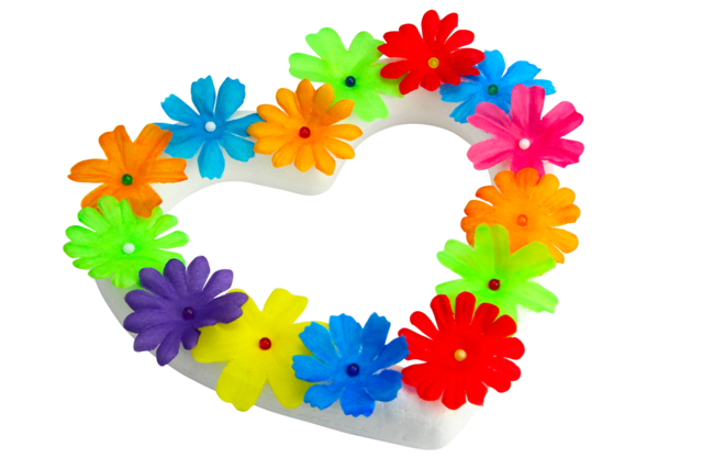 coronas corazón flores - Décorations fleurs et feuilles : ajoutez une touche de nature à toutes vos créations - 10doigts.fr